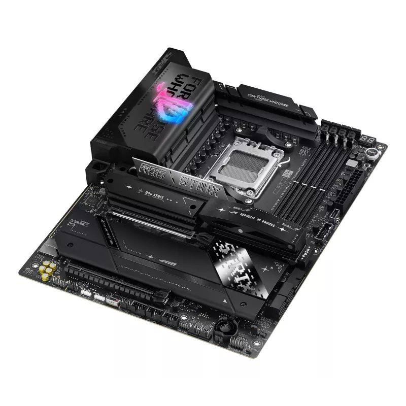 Płyta główna ASUS ROG STRIX X870E-E GAMING WIFI ATX, AMD X870E, Socket AM5, DDR5, 4 DIMM, Wi‑Fi 7, Bluetooth 5.4, 5Gb LAN