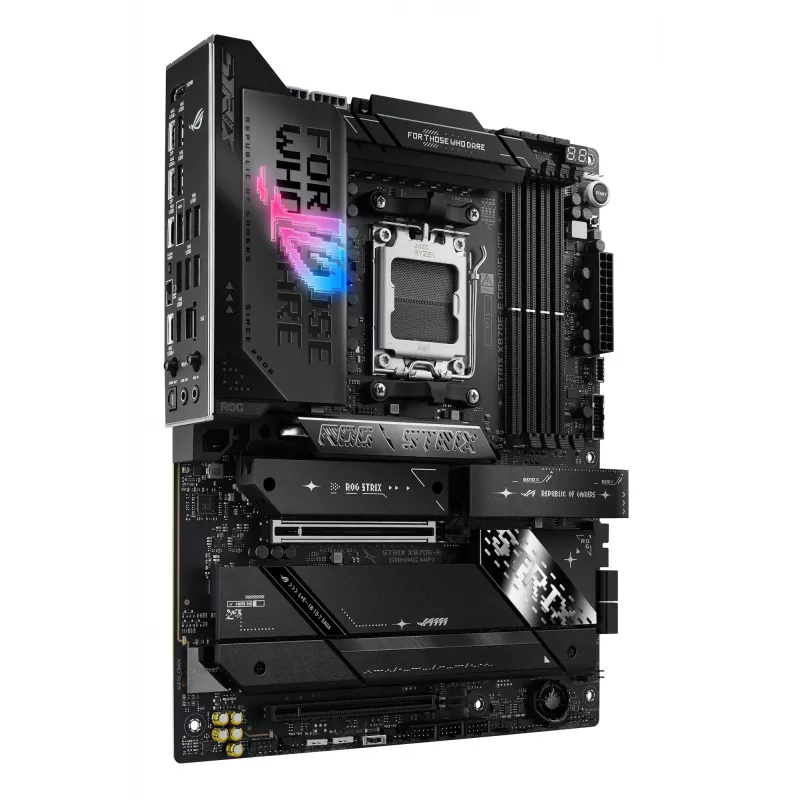 Płyta główna ASUS ROG STRIX X870E-E GAMING WIFI ATX, AMD X870E, Socket AM5, DDR5, 4 DIMM, Wi‑Fi 7, Bluetooth 5.4, 5Gb LAN