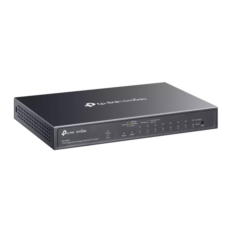Przełącznik zarządzalny TP-Link Omada ES210GMP 10 portów Gigabit Ethernet PoE