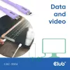Kabel USB C CLUB3D CAC-3004 2m Fioletowy