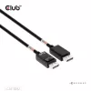 CLUB3D DisplayPort™ 2.1 Bi-Directional VESA DP80 Certified kabel 4K240Hz, 8K60Hz or 10K60Hz M/M 1.6m/5.25ft