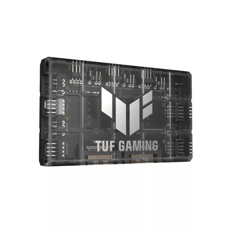 Kontroler wentylatorów ASUS TUF Gaming ARGB PWM Fan Hub 4-pin Czarny