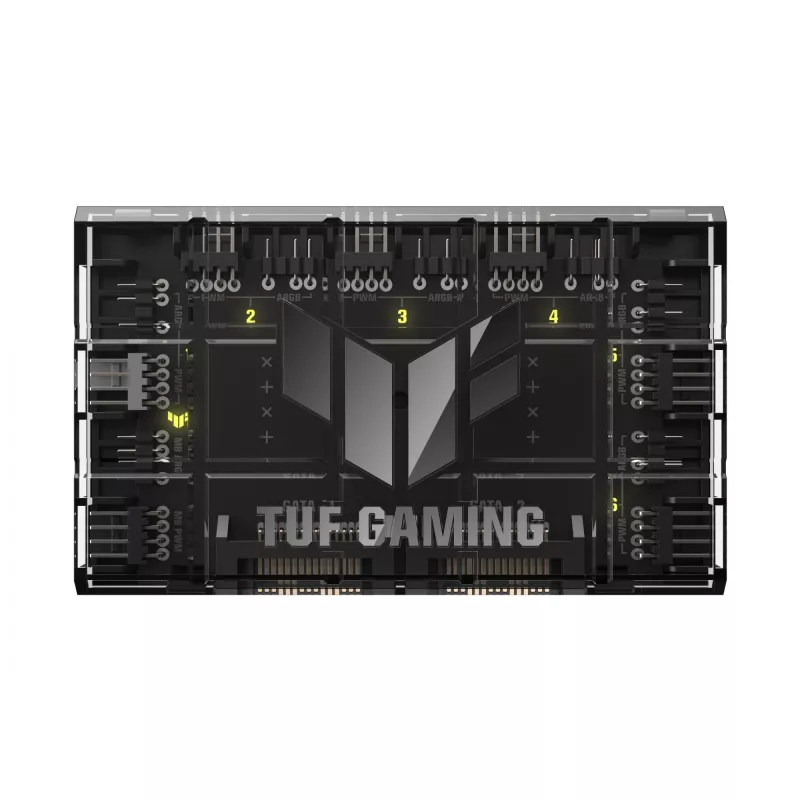 Kontroler wentylatorów ASUS TUF Gaming ARGB PWM Fan Hub 4-pin Czarny