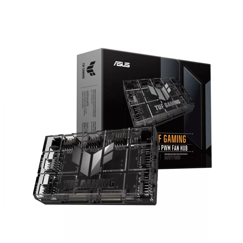 Kontroler wentylatorów ASUS TUF Gaming ARGB PWM Fan Hub 4-pin Czarny