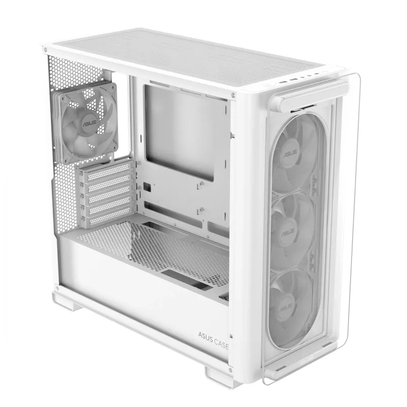 ASUS A23 PLUS TG ARGB biały, PC, biały, micro ATX, Mini-ITX, Multi, 16.5 cm, 38 cm