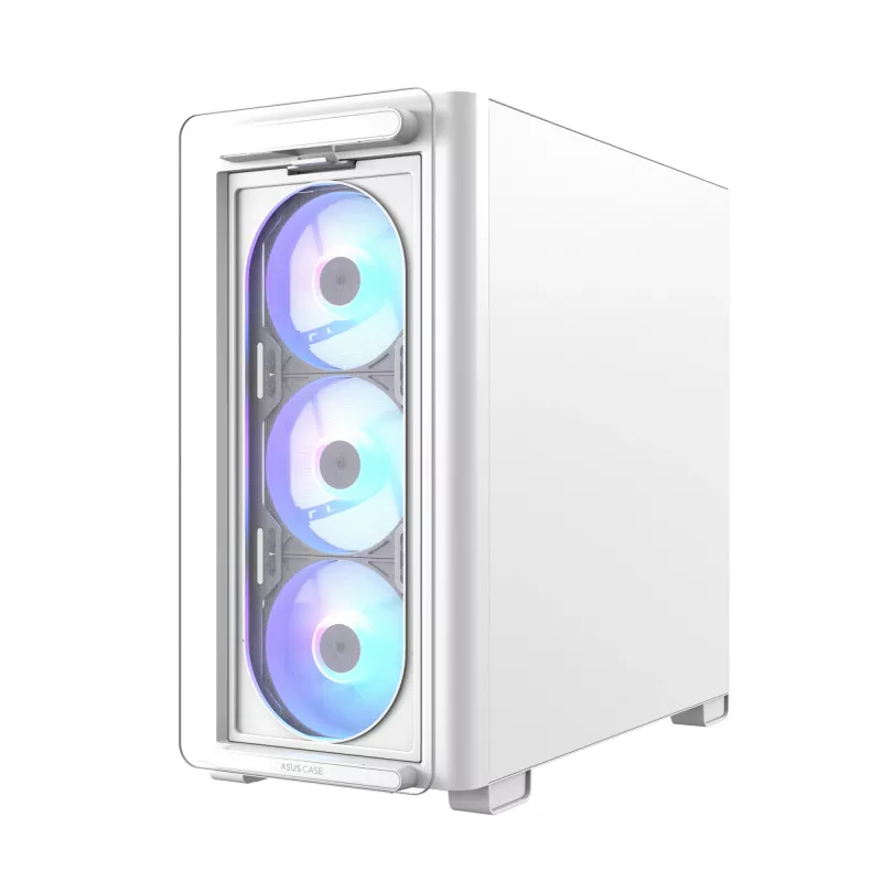 ASUS A23 PLUS TG ARGB biały, PC, biały, micro ATX, Mini-ITX, Multi, 16.5 cm, 38 cm
