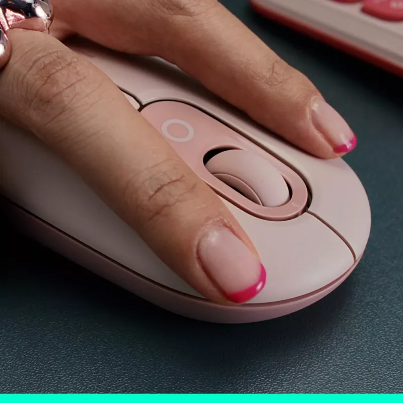 LOGITECH Pop Mouse - Dostosowywane emoji - Bezprzewodowa - Off Biały