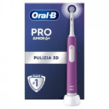 Szczoteczka elektryczna Oral-B Junior dla dzieci Obrotowa szczoteczka Fioletowa