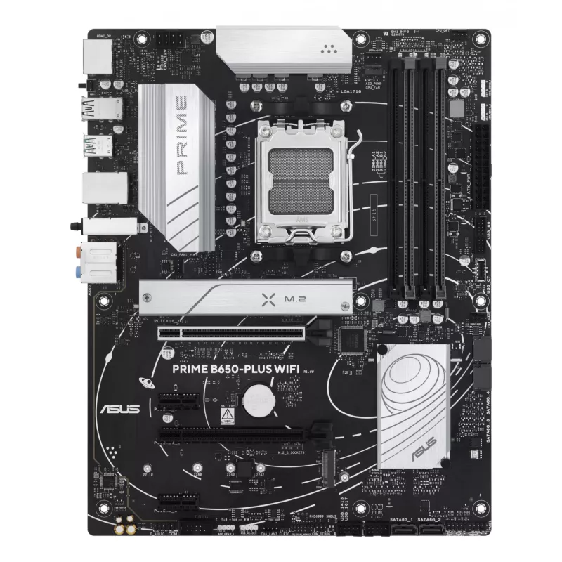 Płyta główna ASUS PRIME B650-PLUS WIFI ATX — AMD B650, Socket AM5, DDR5, 4 DIMM, 192 GB, Wi‑Fi 6E, 2.5Gb LAN