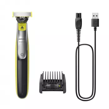 Golarka foliowa Philips OneBlade 360 QP2734/23 — 1 ostrze, akumulatorowa Li‑Ion, 60 min pracy, zielono/szara