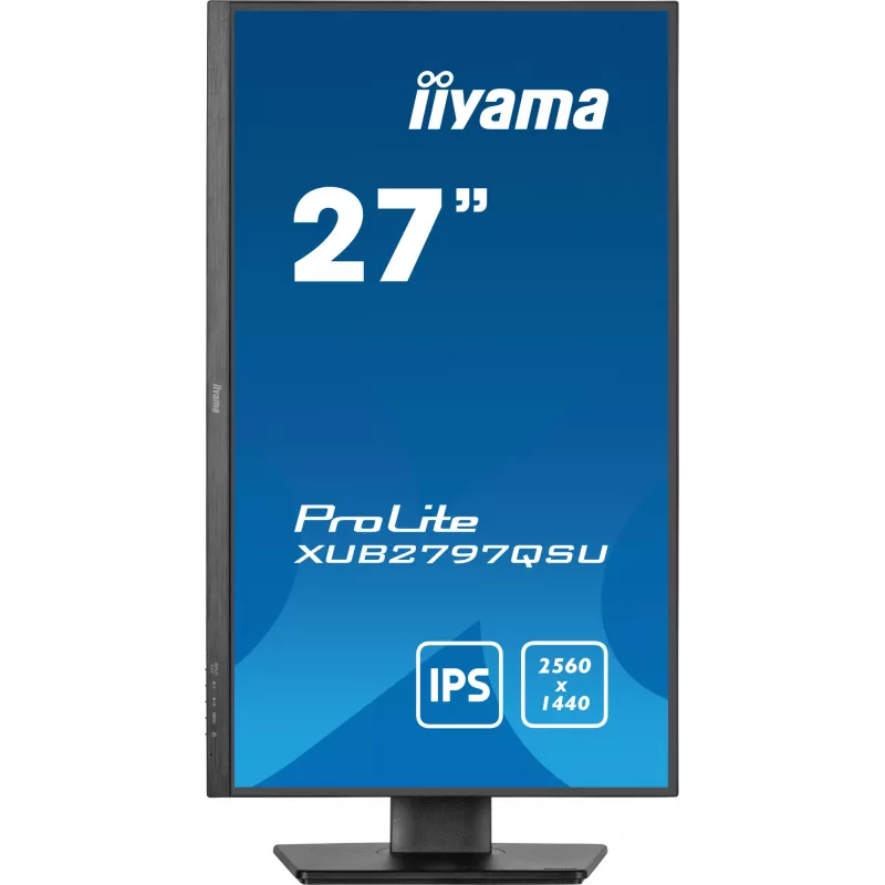 Monitor komputerowy iiyama ProLite XUB2797QSU-B2 68,6 cm (27 cali) 2560 x 1440 pikseli Quad HD LED Czarny