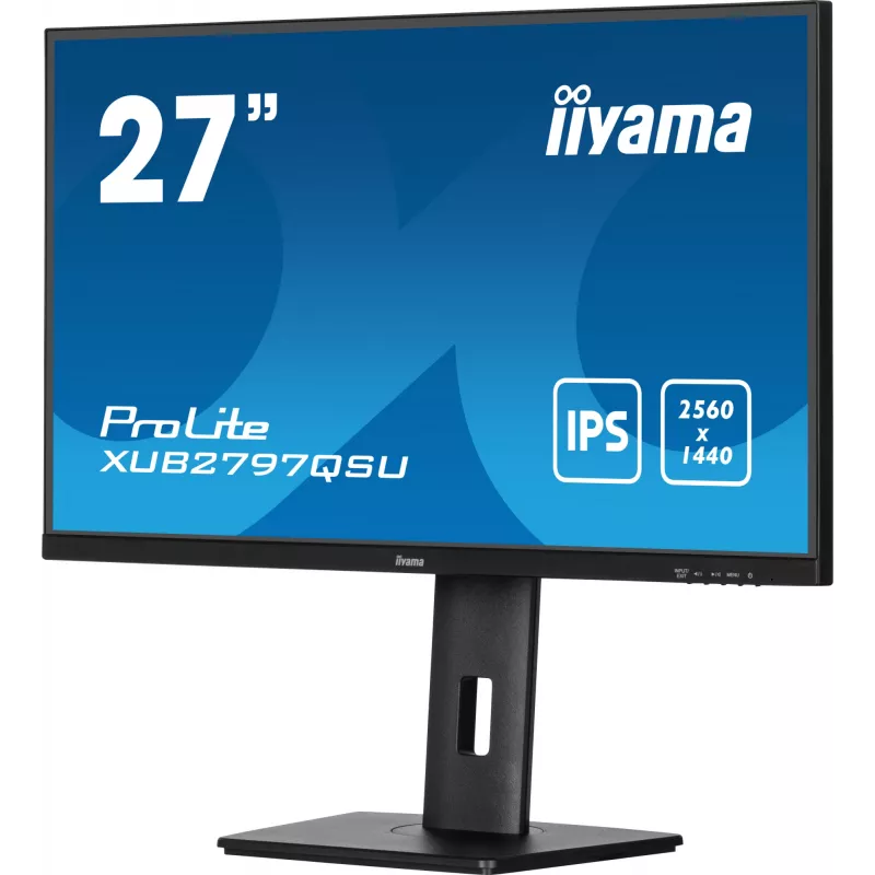 Monitor komputerowy iiyama ProLite XUB2797QSU-B2 68,6 cm (27 cali) 2560 x 1440 pikseli Quad HD LED Czarny