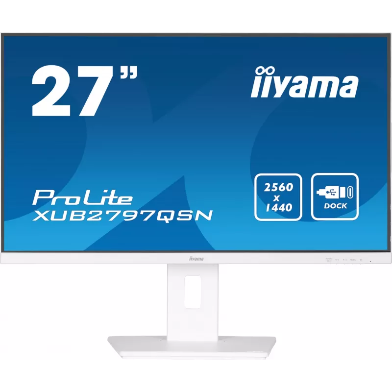 Monitor komputerowy iiyama G-MASTER XUB2797QSN-W2 68.6 cm (27 cali) 2560 x 1440 pikseli Quad HD LED Biały