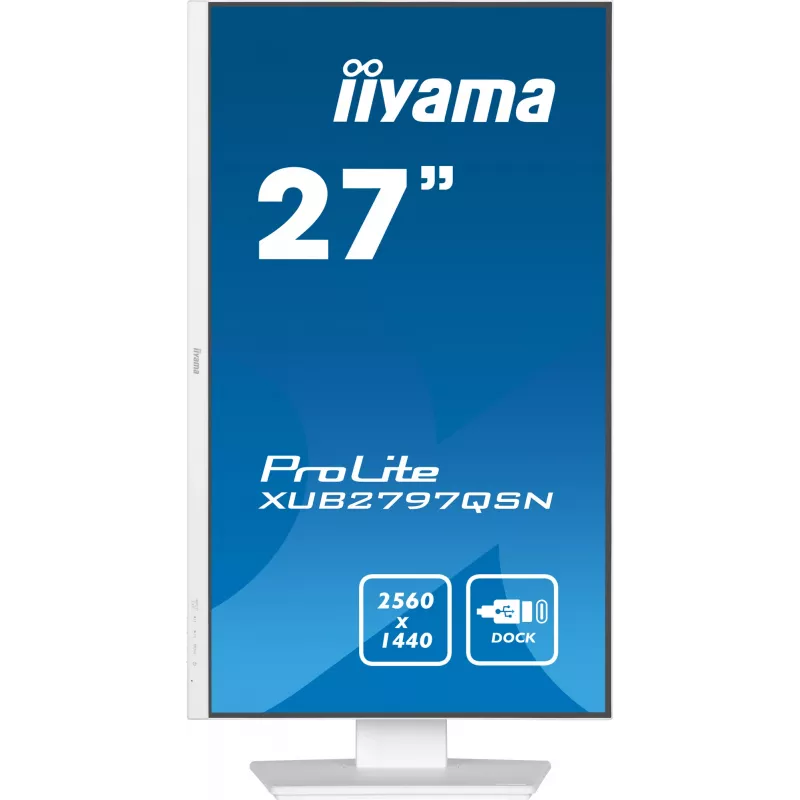 Monitor komputerowy iiyama G-MASTER XUB2797QSN-W2 68.6 cm (27 cali) 2560 x 1440 pikseli Quad HD LED Biały
