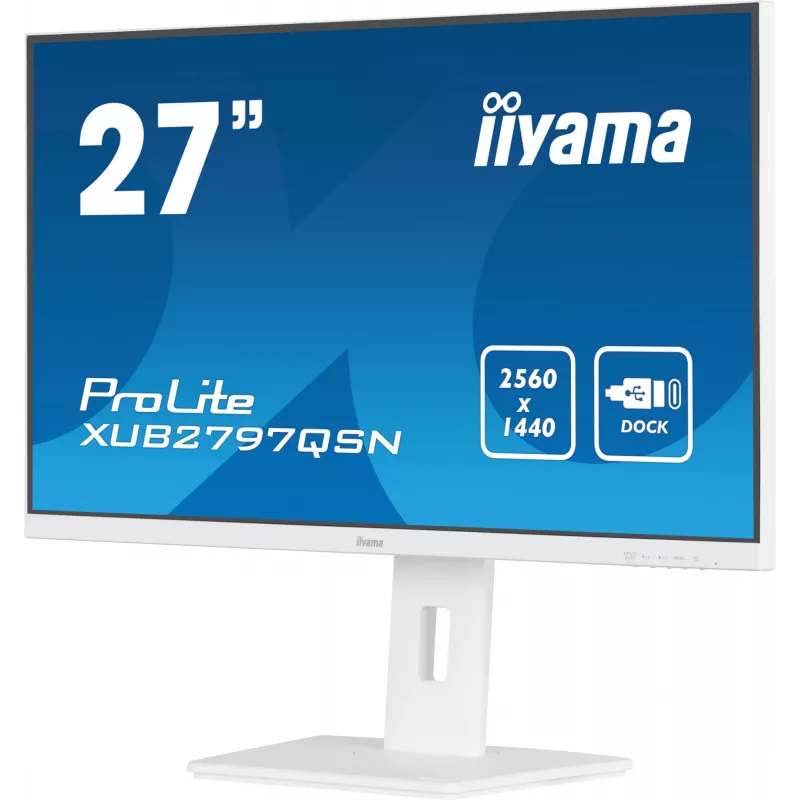 Monitor komputerowy iiyama G-MASTER XUB2797QSN-W2 68.6 cm (27 cali) 2560 x 1440 pikseli Quad HD LED Biały
