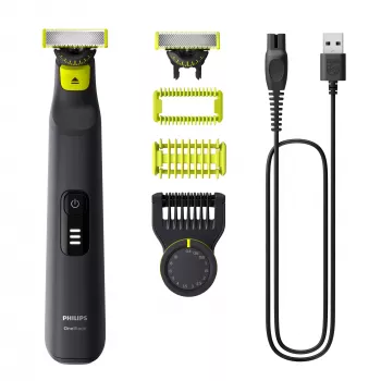 Maszynka do golenia Philips OneBlade Pro 360 QP6542/15 — Twarz i ciało, Li-Ion, 90 min, 0,4–10 mm, 14 stopni, mokre i suche