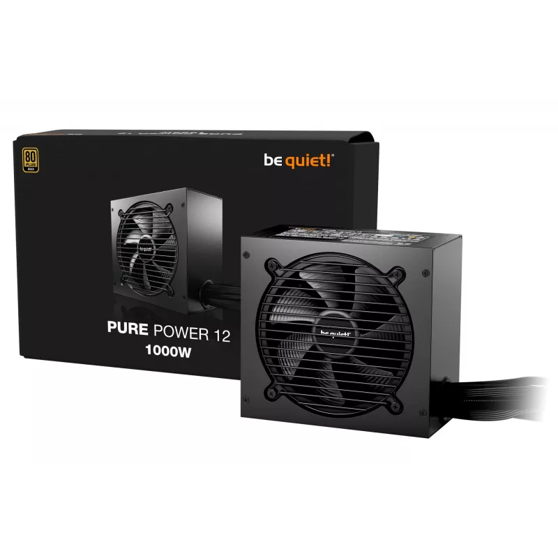 be quiet! PURE POWER 12 1000W zasilacz 20+4-pin ATX ATX czarny