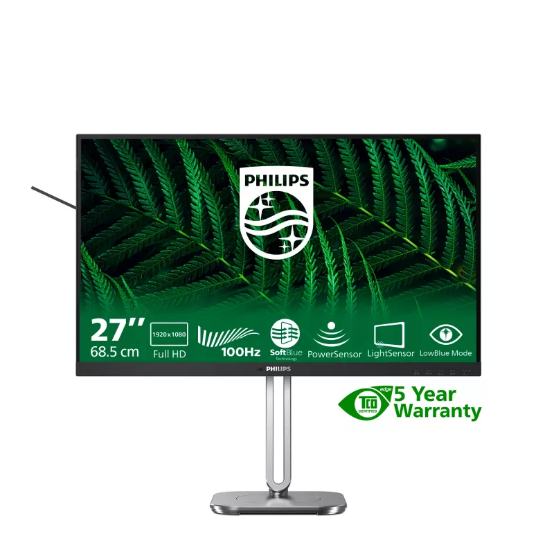 Philips 5000 series 27B2G5200/00 monitor komputerowy 68.6 cm (27 cali) 1920 x 1080 pikseli Full HD LCD Antracyt