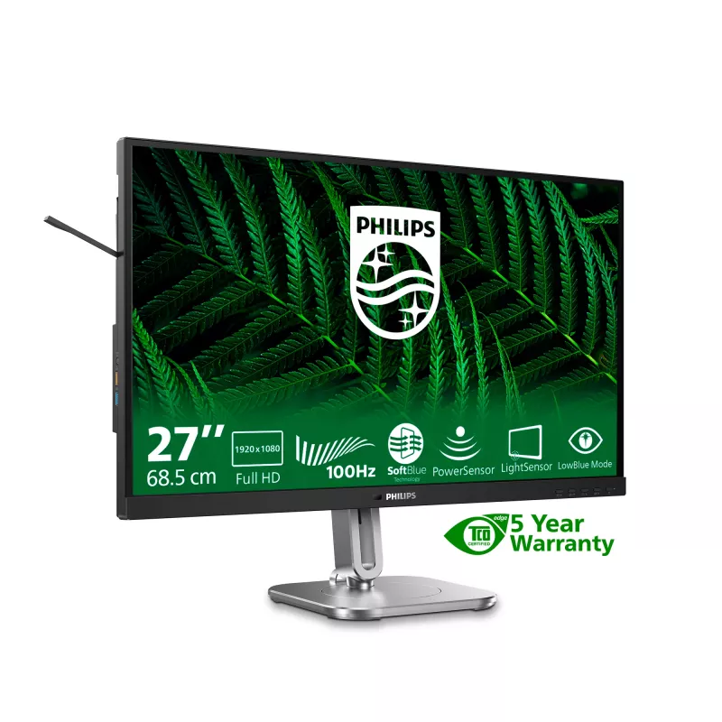 Philips 5000 series 27B2G5200/00 monitor komputerowy 68.6 cm (27 cali) 1920 x 1080 pikseli Full HD LCD Antracyt
