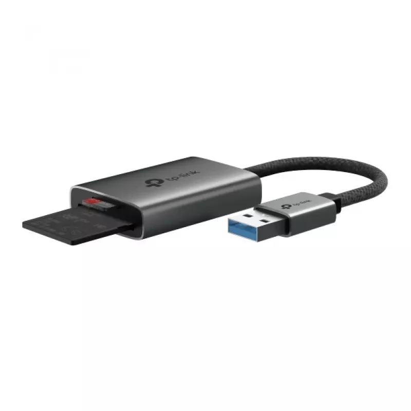 Czytnik kart TP-LINK UA430 USB 3.2 Gen 1 Type-C — MicroSD / SD, szary