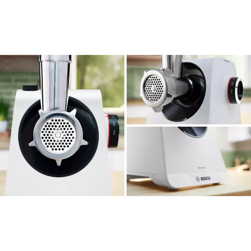 Bosch Serie 4 MultiPower MFWS420W maszynka do mielenia mięsa, biała