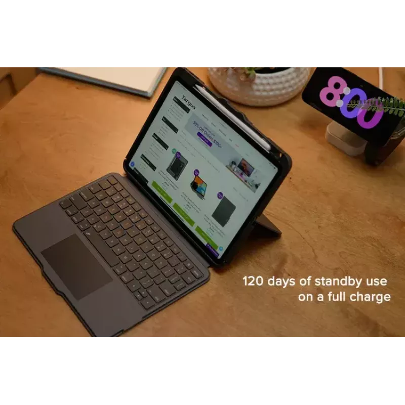 Targus VersaVu QWERTY Nordic Bluetooth Czarna Klawiatura z Gładzikiem