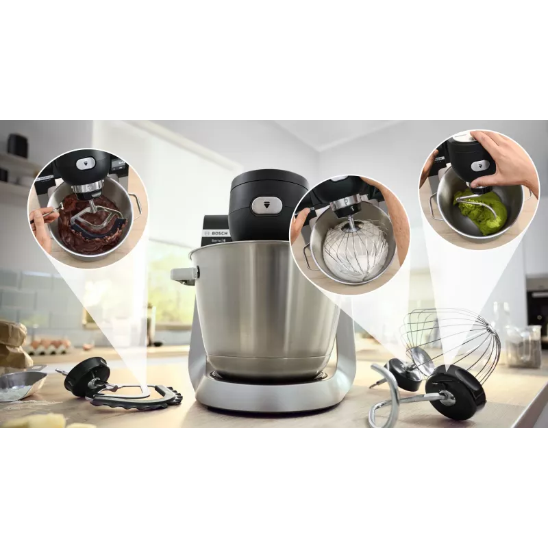 Robot kuchenny Bosch Serie 6 MUMS6ZS17 1600 W 5,5 L Czarny, Stal nierdzewna