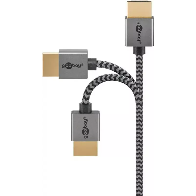 Kabel HDMI Goobay 2m Type A męski–męski 18 Gbit/s szary