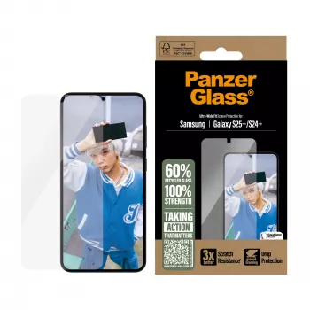 PanzerGlass ® Osłona ekranu Samsung Galaxy S25+ | S24+ | Ultra-Wide Fit
