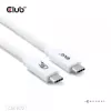 CLUB3D USB 80Gbps certyfikowany 240W 8K240Hz Type-C® 1.2m / 3.94ft czarny kabel