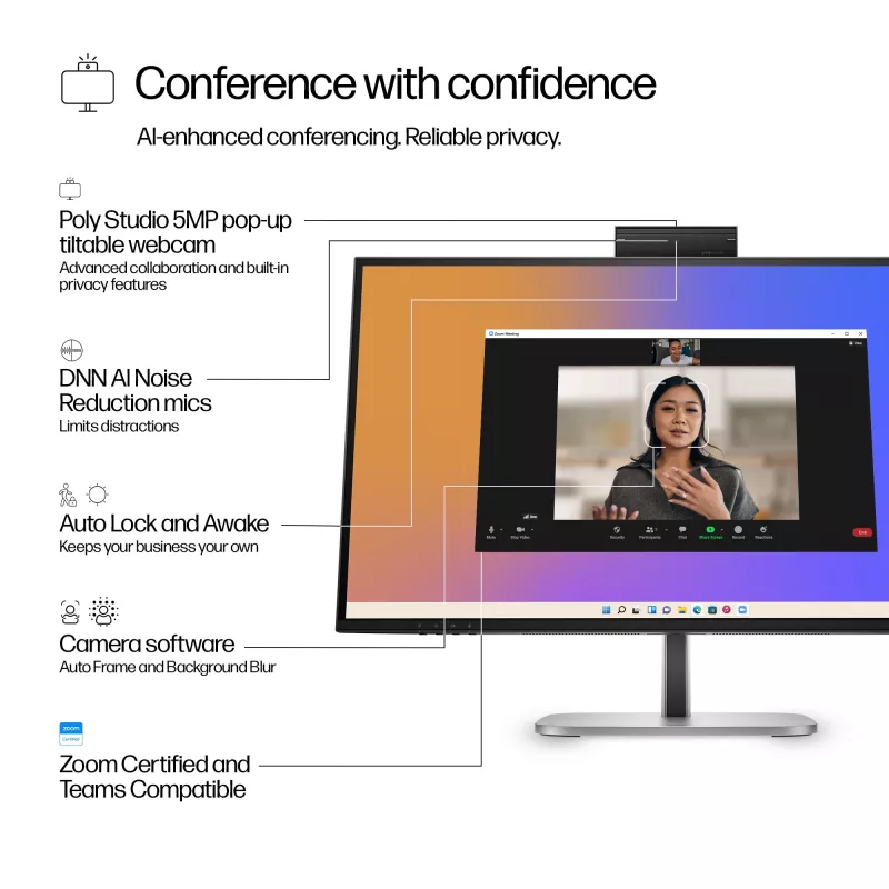 Monitor konferencyjny HP Series 5 Pro 27 cali QHD USB-C - 527pm