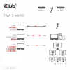 CLUB3D Thunderbolt™ 5 Certified 8K240Hz Data 80/120 Gbps EPR 240 Watt Cable M/M 1m / 3.28ft