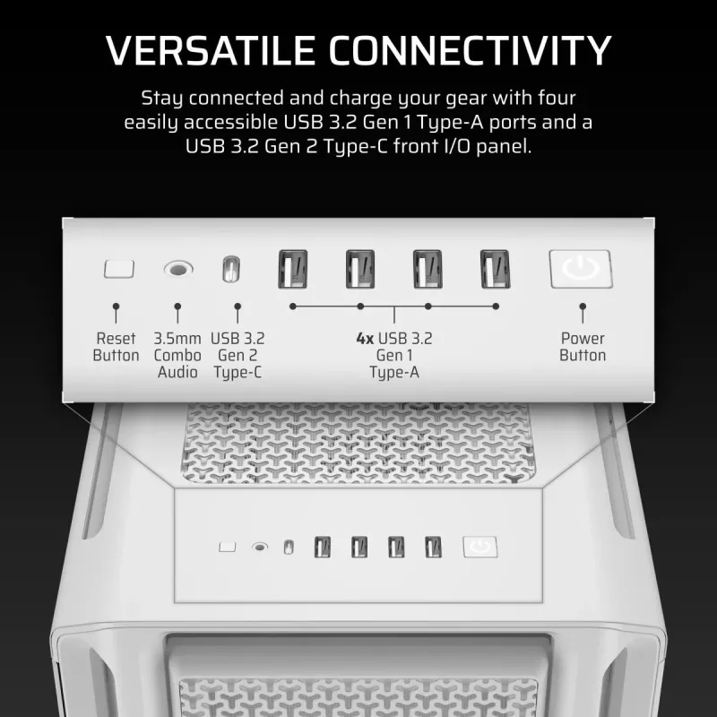 Obudowa PC CORSAIR - 5000T Mid-Tower High-Performance - Biała