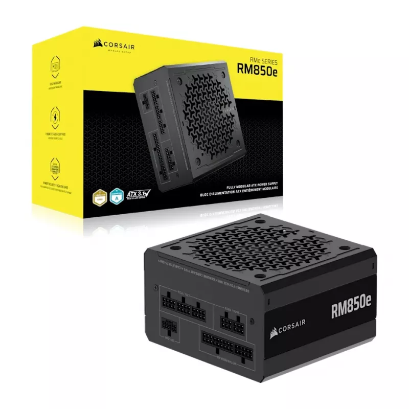 Zasilacz CORSAIR - 850W Rme Series RM850e 24-pin ATX Czarny