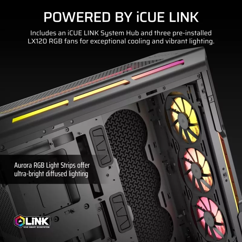 Obudowa PC CORSAIR - Icue Link 5000t Lx RGB Mid-tower High-performance
