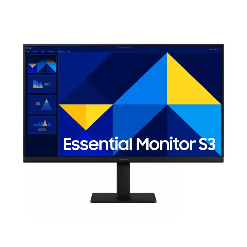 Monitor LCD 24 cale Samsung S30GD LS24D300GAUXEN — 24 cale Full HD (1920×1080), IPS, 5 ms, 100 Hz, VESA, HDMI i VGA, Czarny