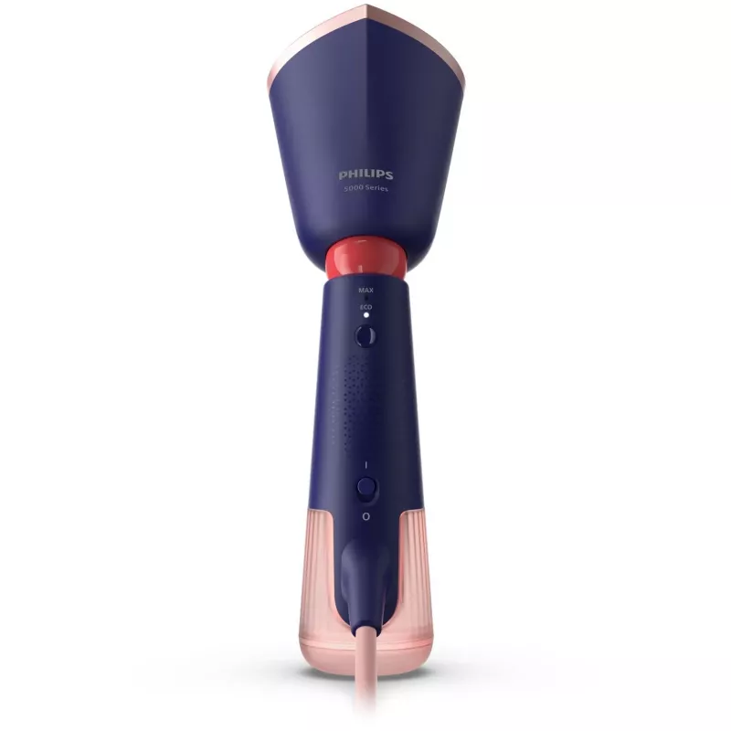 Philips 5000 series Parownica ręczna, parownica do ubrań, 0,32 L, 0,58 min, Niebieski, Granatowy, Przyciski