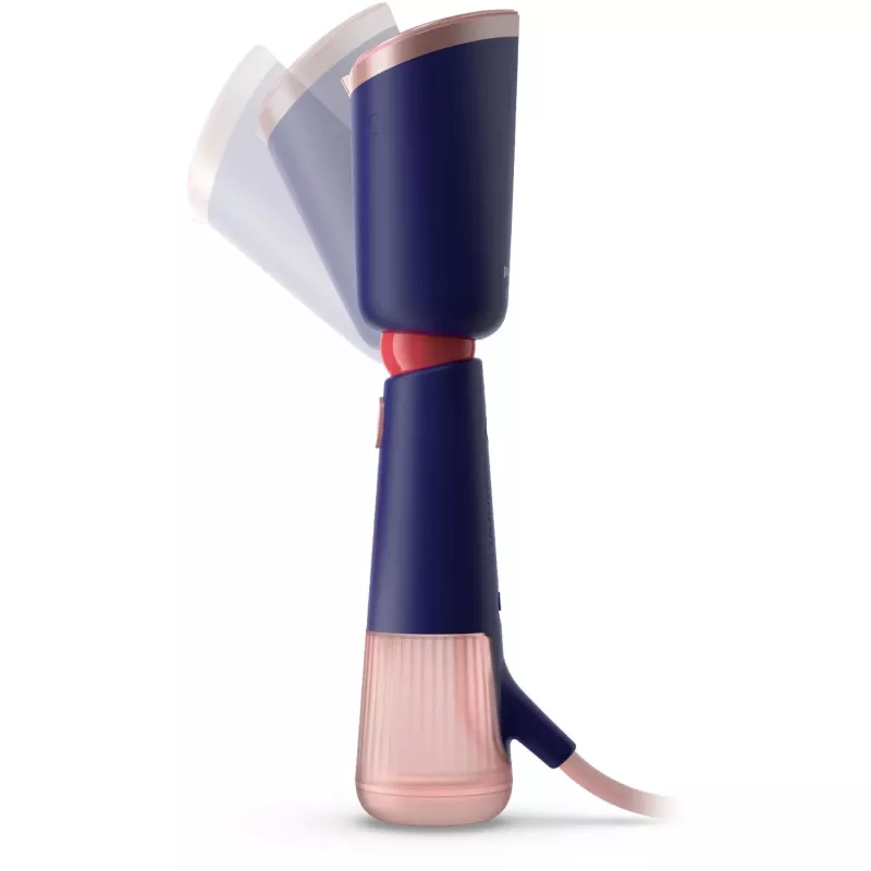 Philips 5000 series Parownica ręczna, parownica do ubrań, 0,32 L, 0,58 min, Niebieski, Granatowy, Przyciski