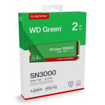 WESTERN DIGITAL SSD - WD zielony SN3000 NVMe - 500GB - Pci-e Gen4 x4 - M.2 2280