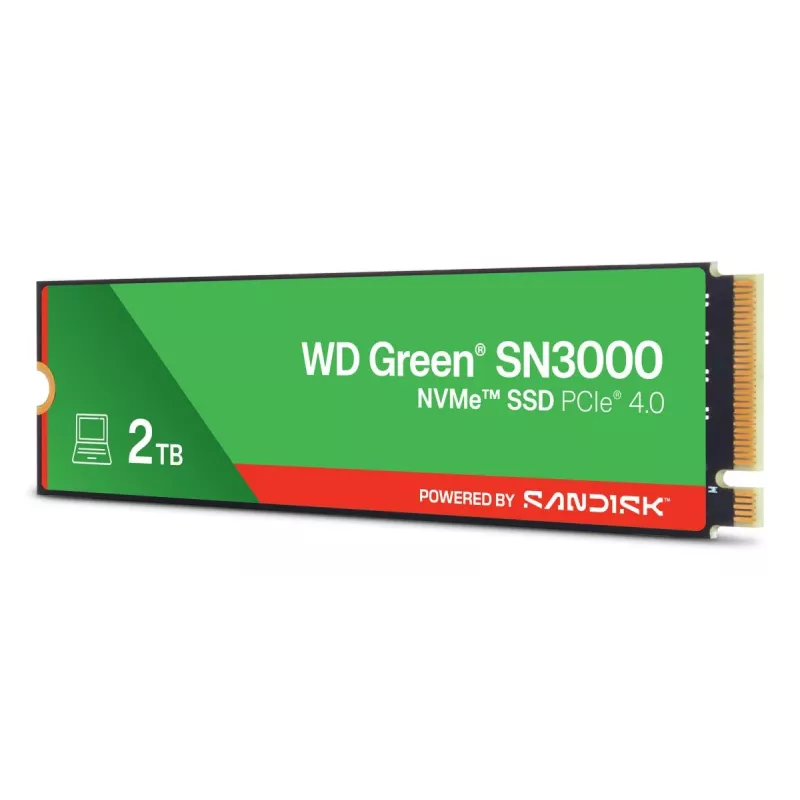 WESTERN DIGITAL SSD - WD zielony SN3000 NVMe - 500GB - Pci-e Gen4 x4 - M.2 2280