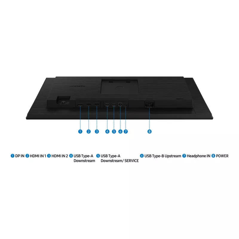 Monitor Samsung 24 cale S40GD LS24D400GAUXEN – 24 cale Full HD (1920×1080), IPS, 5 ms, 250 cd/m², koncentrator USB, VESA, czarny