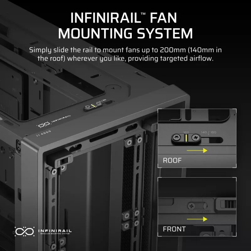 CORSAIR FRAME 4000D obudowa Midi Tower, czarna