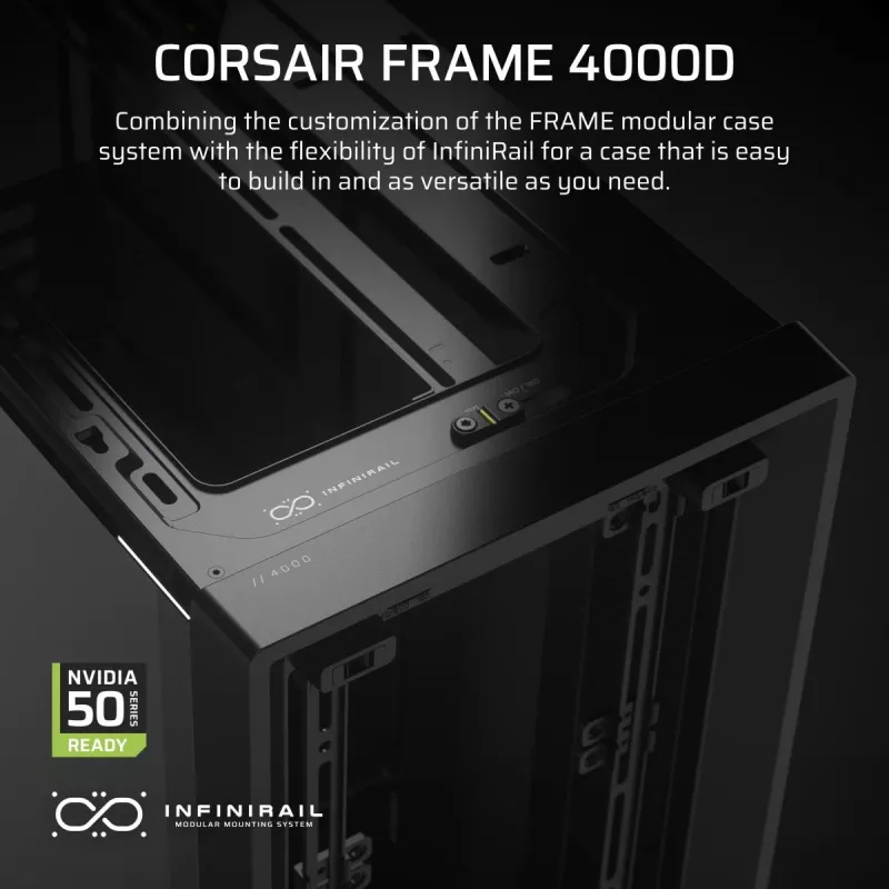 CORSAIR FRAME 4000D obudowa Midi Tower, czarna