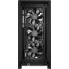 Obudowa PC CORSAIR FRAME 4000D RS Midi Tower — czarna, obsługa EATX, panel boczny ze szkła hartowanego, USB-C, 3x120 mm wentylatory z przodu