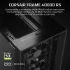 Obudowa PC CORSAIR FRAME 4000D RS Midi Tower — czarna, obsługa EATX, panel boczny ze szkła hartowanego, USB-C, 3x120 mm wentylatory z przodu
