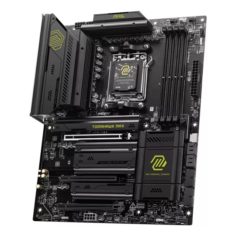 Płyta główna MSI MAG B850 TOMAHAWK MAX WIFI — AMD B850, Socket AM5, ATX, DDR5, 4×M.2, Wi‑Fi 7, 5Gb LAN, 7.1 Audio