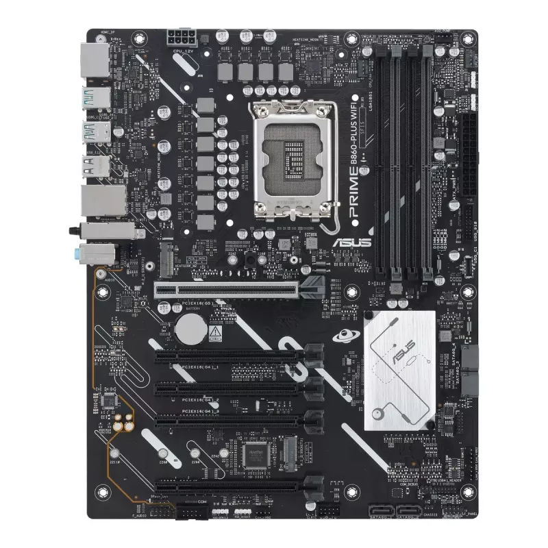 Płyta główna ASUS PRIME B860-PLUS WIFI — Intel B860, LGA 1851, ATX, DDR5, 4 DIMM, Wi‑Fi 6E, 2.5Gb LAN, Bluetooth 5.3