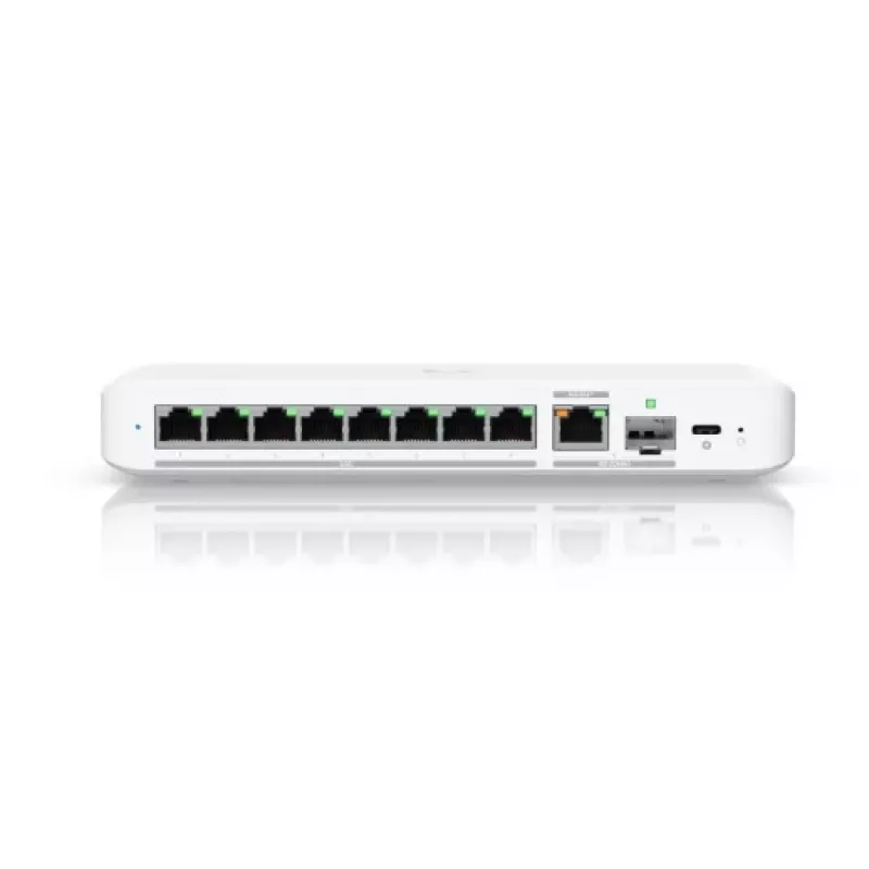 Przełącznik zarządzany UBIQUITI UniFi Flex 2.5G USW-FLEX-2.5G-8 — 8× 2.5G RJ‑45, 1× 10G SFP+, L2, 60 Gbps