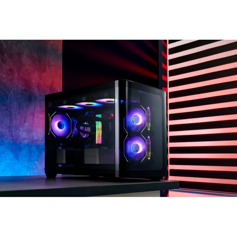 FSP S380-BA Obudowa Mini Tower mITX, mATX Czarna ARGB