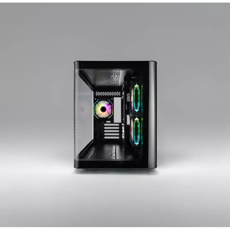 FSP S380-BA Obudowa Mini Tower mITX, mATX Czarna ARGB